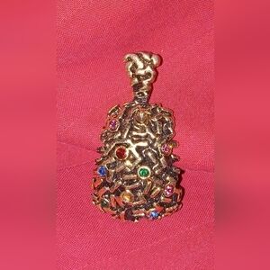 Vintage Lady Remington Gold Charm for necklace